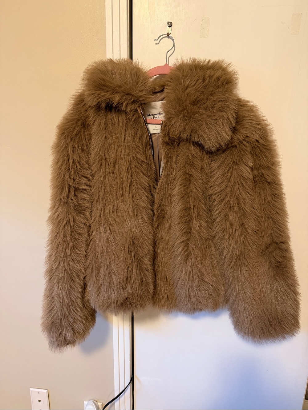 Faux Fur Jacket Abercrombie & Fitch